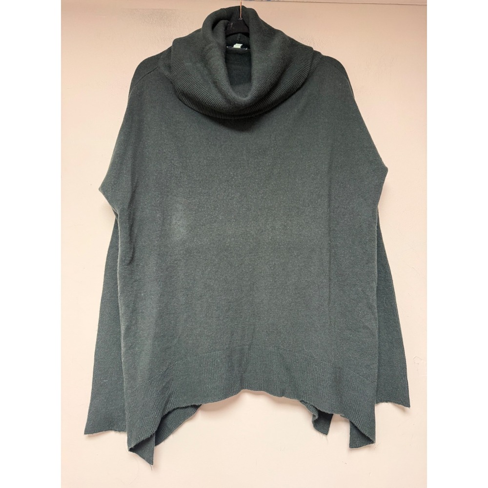 Susina‎ Cowl Neck Sweater Women Medium Green Excellent Oversized Knit Pullover